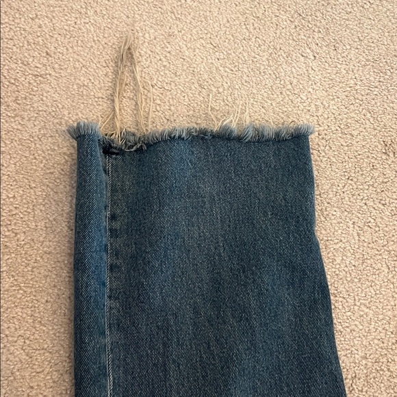 Zara Women’s High Rise Baggy Wide Leg Blue Jeans - Picture 5 of 8